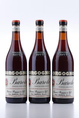 BAROLO RISERVA 1977 - Giacomo Borgogno - 3 Bottles