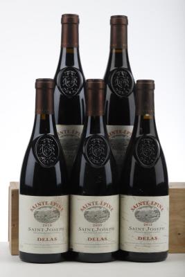 SAINT JOSEPH SAINTE EPINE 1*2009 + 2*2010 +2*2013  - Delas - 5 Bottles