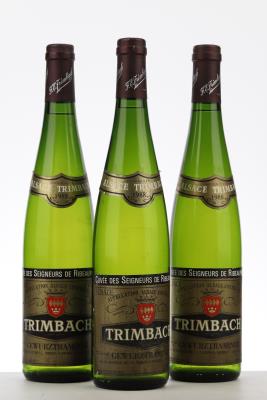 GEWURZTRAMINER CUVEE DES SEIGNEURS DE RIBEAUPIERRE 1988 - Trimbach - 3 Bottles