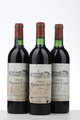 PONTET CANET 1982 - Mc - 3 Bottles
