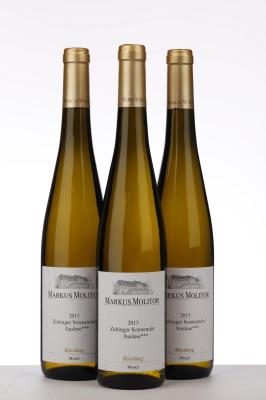 RIESLING ZELTINGER SONNENUHR AUSLESE *** GOLD CAPSULE 2015 - Markus Molitor - 3 Bottles