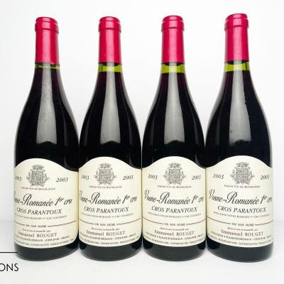 VOSNE ROMANEE CROS PARANTOUX 2003 - Emmanuel Rouget - 4 Bottles