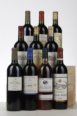 MIXED LOT BORDEAUX 10 BOTTLES NV - 1999 La Marzelle / 1999 Grand Pontet / 2*1999 Balestard La Tonnele / 2*2000 Pont de Brion / 2001 Petit Faurie de Soutard / 2002 Les Charmilles de Tour Blanche / 2002 Fombrauge / 2003 Chasse Spleen - 1 Bottle
