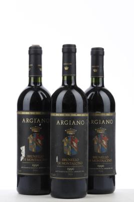 BRUNELLO DI MONTALCINO RISERVA 1990 - Argiano - 3 Bottles