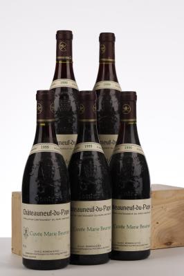 CHATEAUNEUF DU PAPE CUVEE MARIE BEURRIER 1999 - Henri Bonneau - 5 Bottles