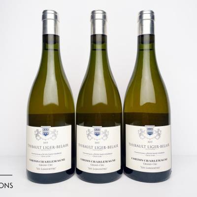 CORTON CHARLEMAGNE LES LANGUETTES 2017 - Thibault Liger Belair Successeurs - 3 Bottles