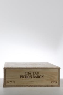 PICHON BARON 2016 - Mc - 6 Bottles - Owc 6