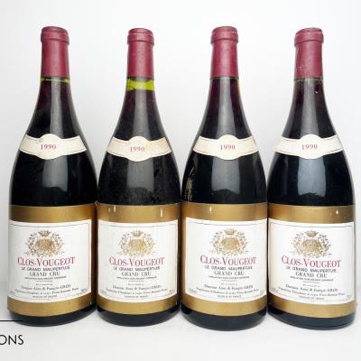 CLOS VOUGEOT LE GRAND MAUPERTUIS 1990 - Anne et François Gros - 4 Magnums