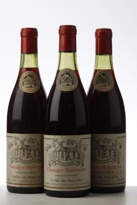 CHASSAGNE MONTRACHET 1971 - Caves des Paulands - 3 Bottles