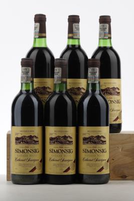 SIMONSIG CABERNET SAUVIGNON 1986 - Simonsig - 6 Bottles