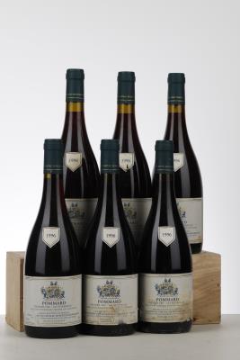 POMMARD LES PEZEROLLES 1996 - Domaine du Chateau de Puligny Montrachet - 6 Bottles