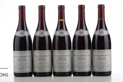 GEVREY CHAMBERTIN LES CAZETIERS 1989 - Bruno Clair - 5 Bottles