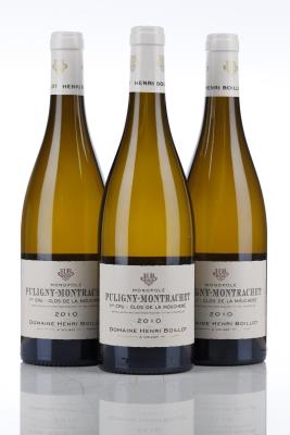 PULIGNY MONTRACHET CLOS DE LA MOUCHERE 2010 - Henri Boillot - 3 Bottles