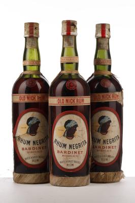 NEGRITA OLD NICK RHUM NV - Bardinet - 3 Bottles