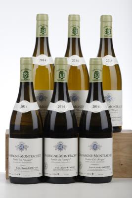 CHASSAGNE MONTRACHET BLANC MORGEOT 2014 - Ramonet - 6 Bottles