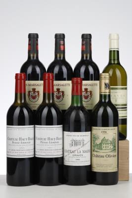 MIXED LOT PESSAC LEOGNAN + GRAVES MIXED - Mc - 8 Bottles