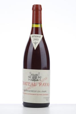 CHATEAUNEUF DU PAPE RAYAS 2003 - Reynaud - 1 Bottle