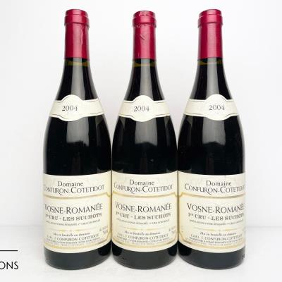 VOSNE ROMANEE LES SUCHOTS 2004 - Confuron Cotetidot - 3 Bottles