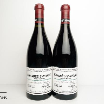 ROMANEE ST VIVANT 2001 - Domaine de la Romanee Conti - 2 Bottles