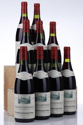 VOLNAY SANTENOTS 1990 - Jacques Prieur - 9 Bottles - Owc 12