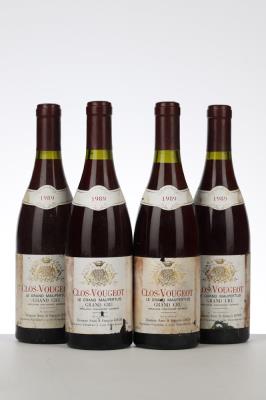 CLOS VOUGEOT LE GRAND MAUPERTUIS 1989 - Anne et Francois Gros - 4 Bottles
