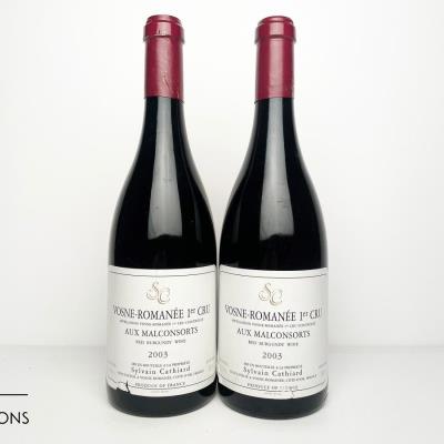 VOSNE ROMANEE AUX MALCONSORTS 2003 - Sylvain Cathiard - 2 Bottles