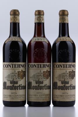 BAROLO MONFORTINO RISERVA 1955 - Giacomo Conterno - 3 Bottles