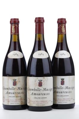 CHAMBOLLE MUSIGNY LES AMOUREUSES 1984 - Robert Groffier - 3 Bottles