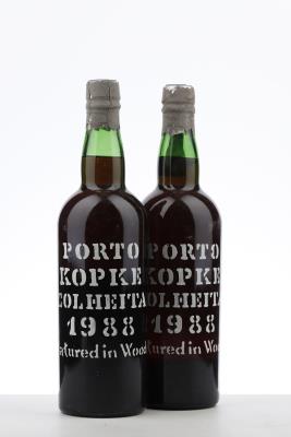 KOPKE COLHEITA PORT 1988 - Kopke  - Bottled 1996 - 2 Bottles