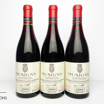 MUSIGNY CUVEE VIEILLES VIGNES 1988 - Comte de Vogue - 3 Bottles