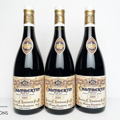 CHAMBERTIN 2005 - Armand Rousseau - 3 Bottles