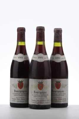 BOURGOGNE ROUGE LA CHAPELLE NOTRE DAME 1985 - Andre Nudant - 3 Bottles