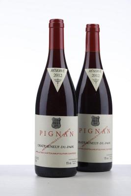 CHATEAUNEUF DU PAPE PIGNAN 2012 - Reynaud - 2 Bottles