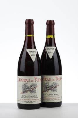 CHATEAU DES TOURS RESERVE 1998 - Rayas - 2 Bottles