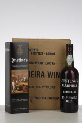 JUSTINO'S 10 YEAR OLD VERDELHO MADEIRA NV - Justino's - 6 Bottles - Oc 1