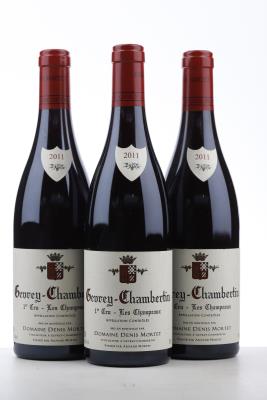 GEVREY CHAMBERTIN LES CHAMPEAUX 2011 - Denis Mortet - 3 Bottles
