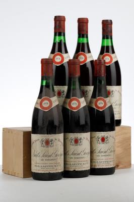 NUITS ST GEORGES LES CHAIGNOTS 1974 - Lafite - 6 Bottles