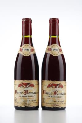 VOSNE ROMANEE LES MALCONSORTS 1990 - Andre Cathiard - 2 Bottles