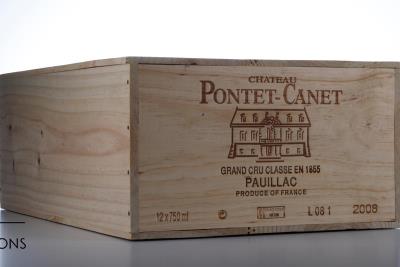 PONTET CANET 2008 - 12 Bottles in Owc 12