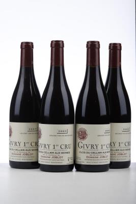 GIVRY ROUGE CLOS DU CELLIER AUX MOINES 2009 - Joblot - 4 Bottles