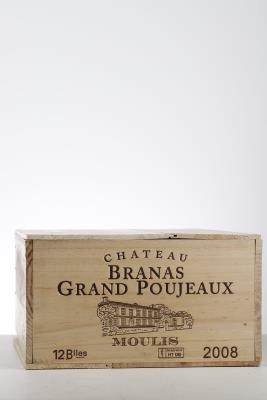 BRANAS GRAND POUJEAUX 2008 - Mc - 12 Bottles - Owc 12