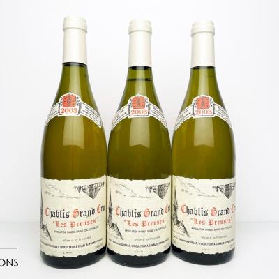 CHABLIS LES PREUSES 2003 - Vincent Dauvissat - 3 Bottles