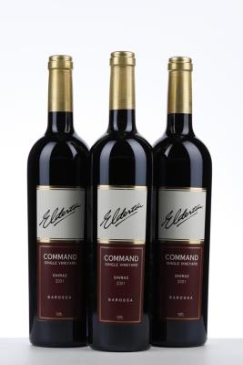 COMMAND SINGLE VINEYARD SHIRAZ 2001 - Elderton - 3 Bottles