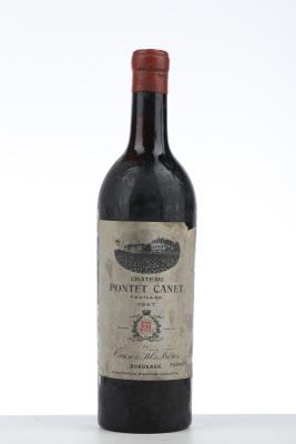 PONTET CANET 1947 - Cruse - 1 Bottle