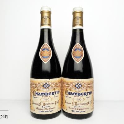 CHAMBERTIN 1990 - Armand Rousseau - 2 Bottles