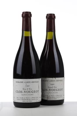 CLOS VOUGEOT 1992 - Amiot Servelle - 2 Bottles