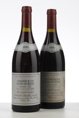 CHAMBERTIN CLOS DE BEZE 1990 - Bruno Clair - 2 Bottles