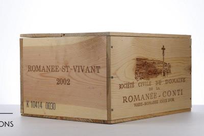 ROMANEE ST VIVANT 2002 - Domaine de la Romanee Conti - 6 Bottles - Owc 6