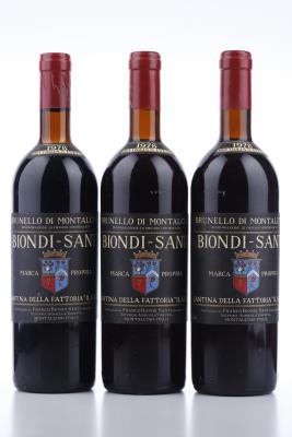 BRUNELLO DI MONTALCINO 1978 - Biondi Santi - 3 Bottles