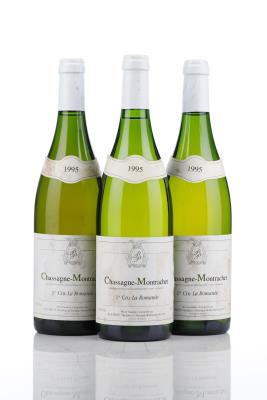 CHASSAGNE MONTRACHET BLANC LA ROMANEE 1995 - Paul Pillot - 3 Bottles